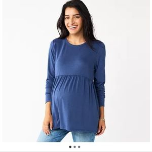 L maternity Sonoma empire waist long sleeve shirt